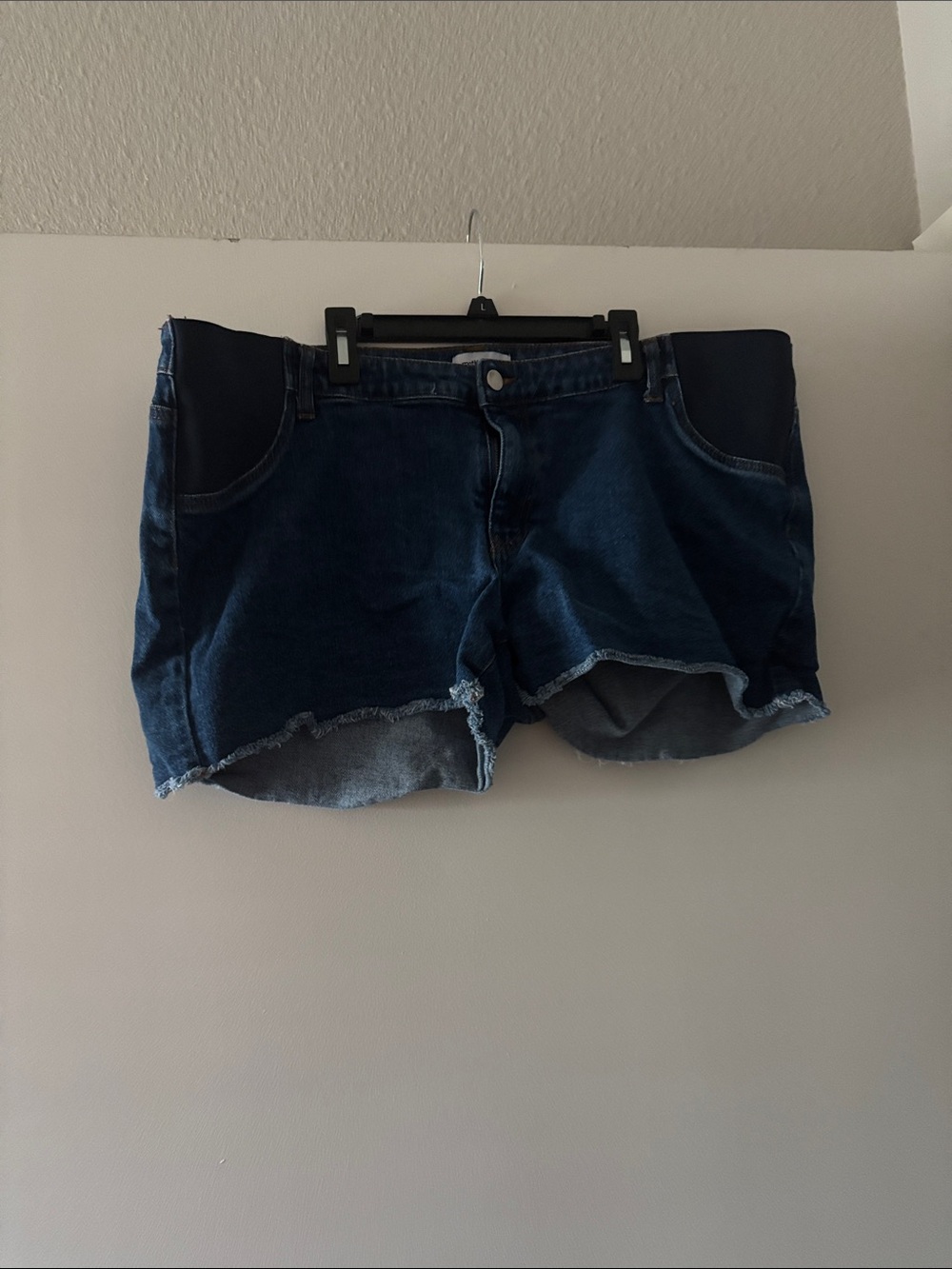 Motherhood Maternity Dark Blue Denim Maternity Shorts